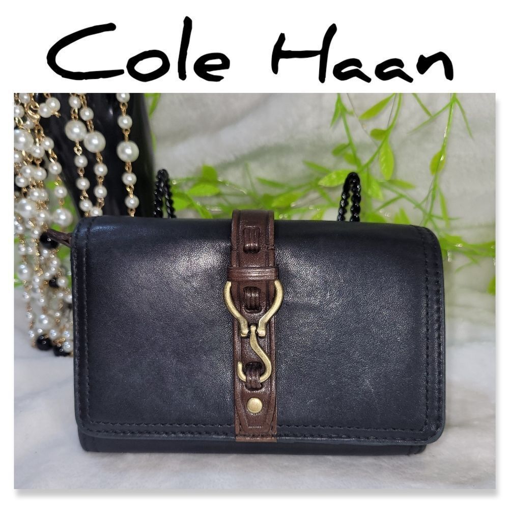 New Cole Haan Bifold Wallet Stunning Leather
